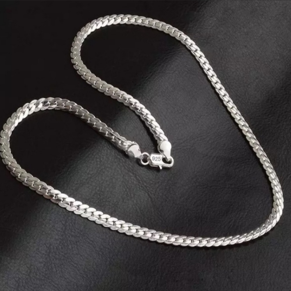 New 925 Sterling Silver Snake Necklace